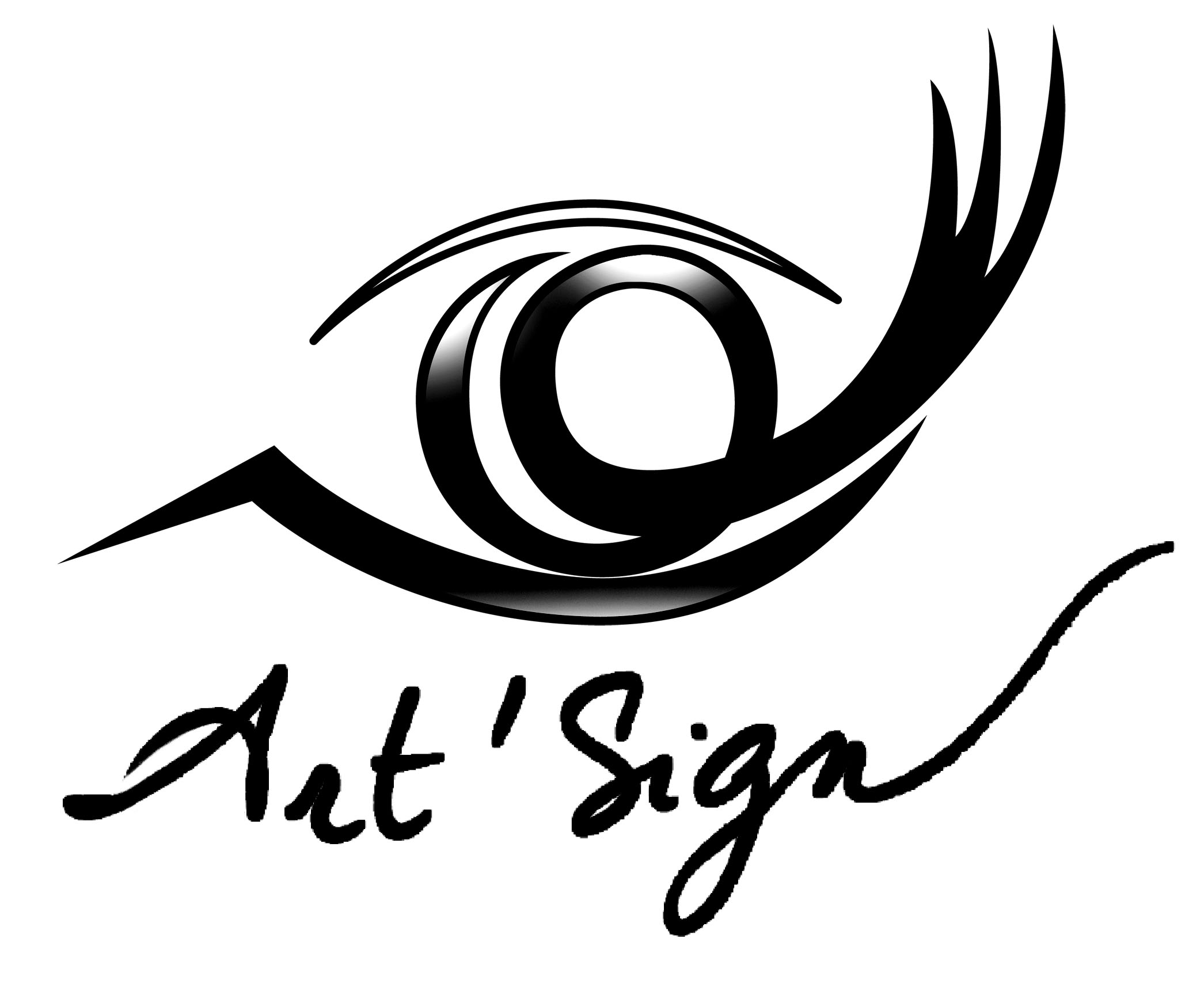 Logo ArtSign carree noir